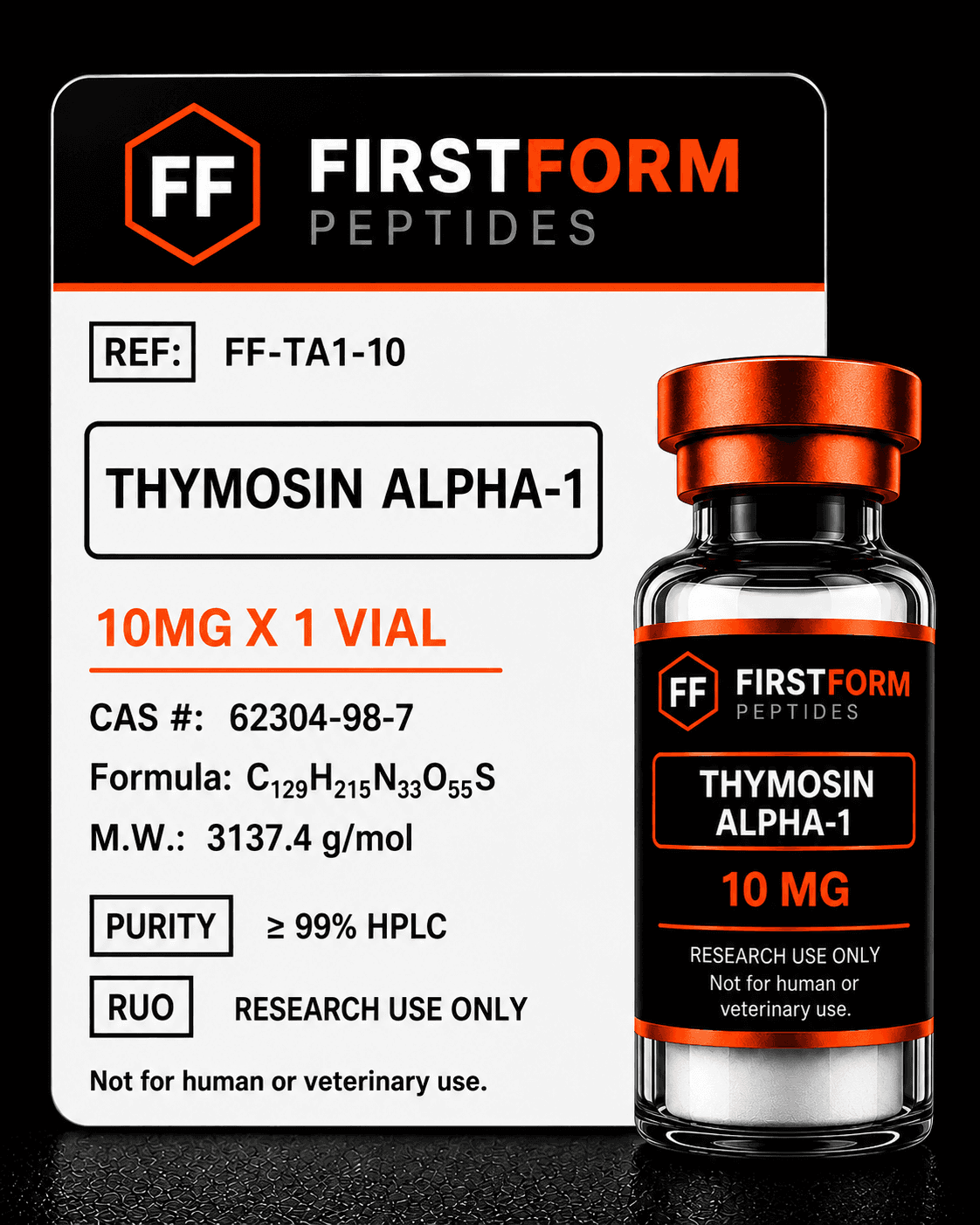 FirstForm Peptides research compound vial