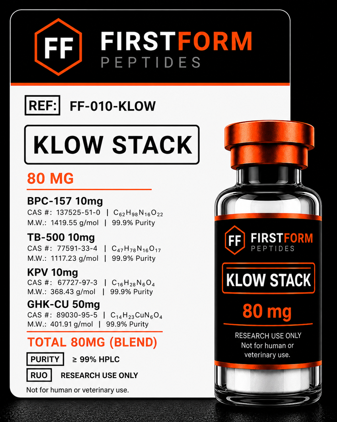 klow staxk Recovery & Repair Peptides  BPC-157, TB-500, Wolverine, GLOW, KLOW Dosing Guide: GHK-Cu +
